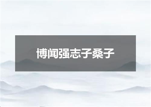 博闻强志子桑子