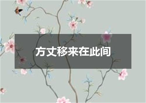 方丈移来在此间
