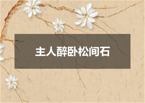 主人醉卧松间石