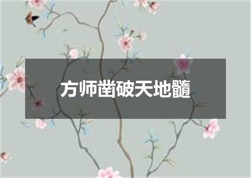 方师凿破天地髓