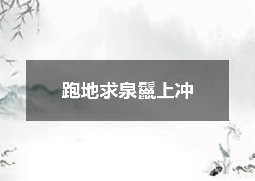 跑地求泉鬣上冲
