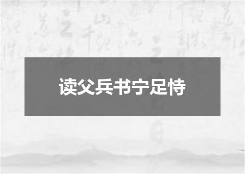 读父兵书宁足恃