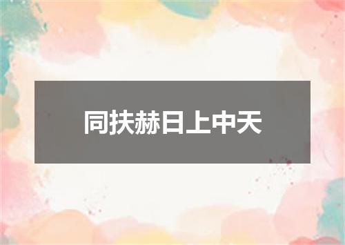 同扶赫日上中天
