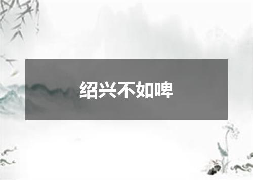 绍兴不如啤