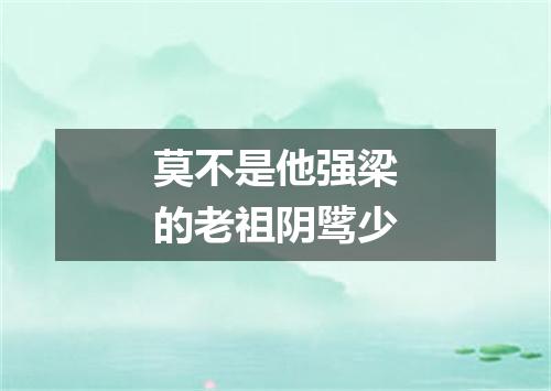 莫不是他强梁的老祖阴骘少