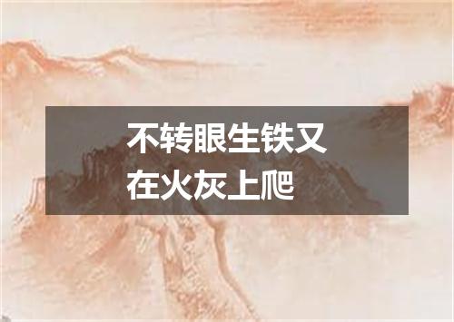 不转眼生铁又在火灰上爬
