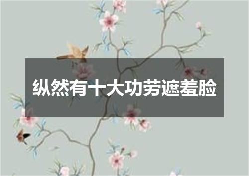 纵然有十大功劳遮羞脸