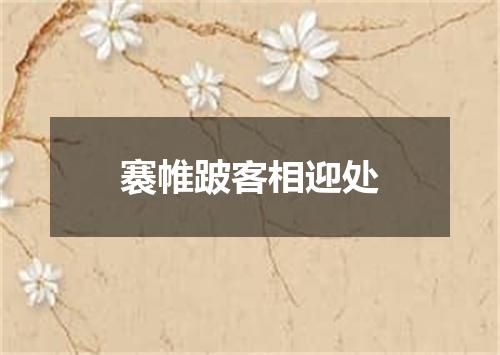褰帷跛客相迎处