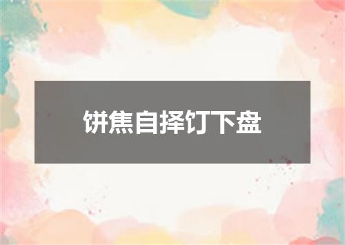 饼焦自择饤下盘