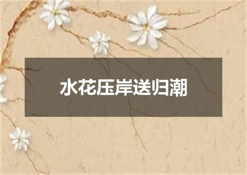 水花压岸送归潮