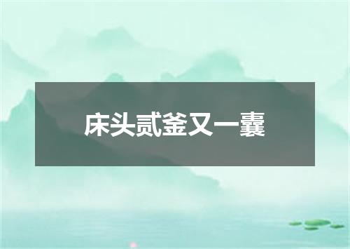 床头贰釜又一囊
