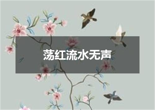 荡红流水无声