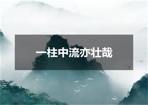 一柱中流亦壮哉