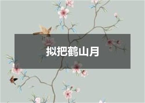 拟把鹤山月