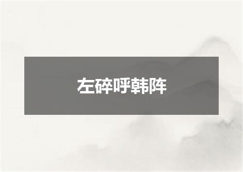 左碎呼韩阵