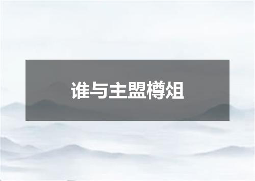 谁与主盟樽俎