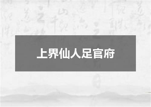 上界仙人足官府