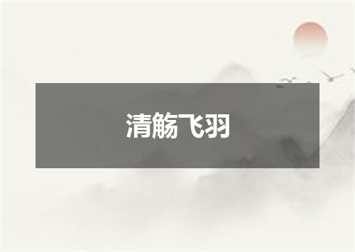清觞飞羽