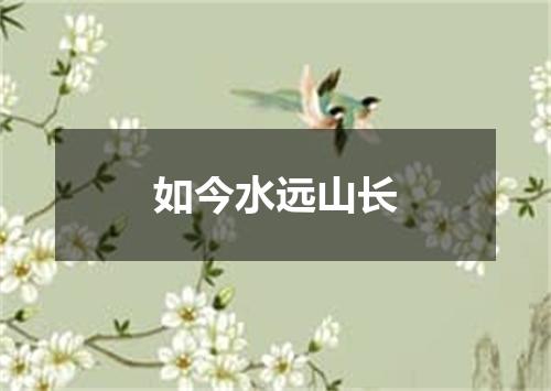 如今水远山长
