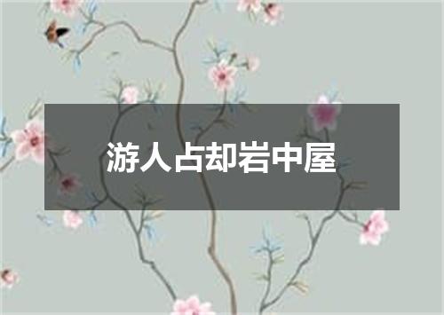 游人占却岩中屋