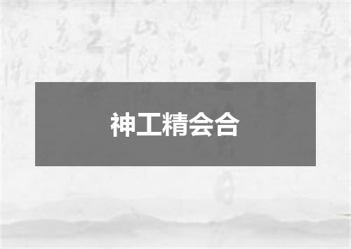 神工精会合