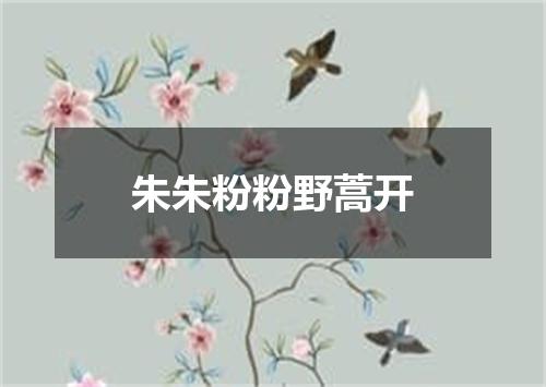 朱朱粉粉野蒿开
