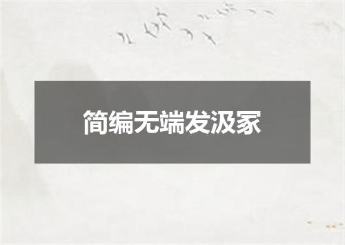 简编无端发汲冢
