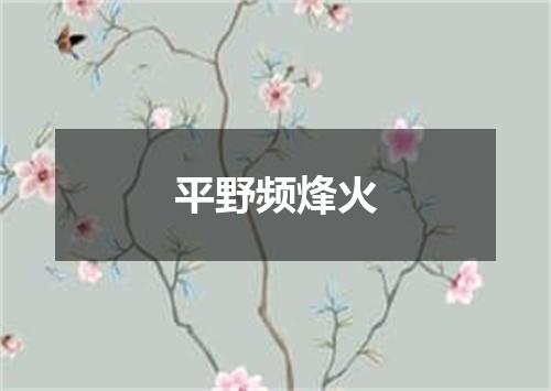 平野频烽火