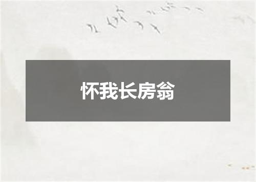 怀我长房翁
