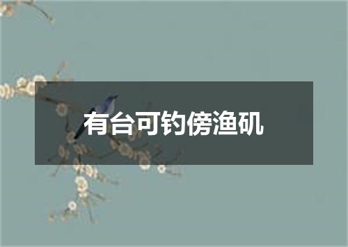 有台可钓傍渔矶