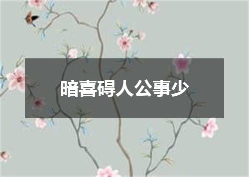 暗喜碍人公事少