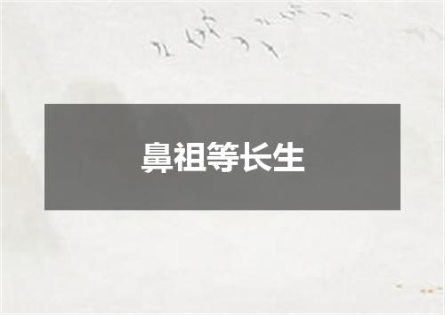 鼻祖等长生