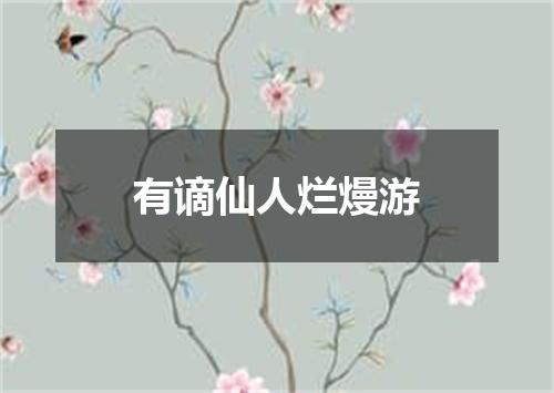 有谪仙人烂熳游