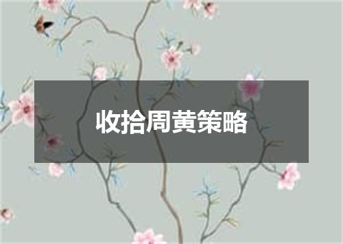 收拾周黄策略