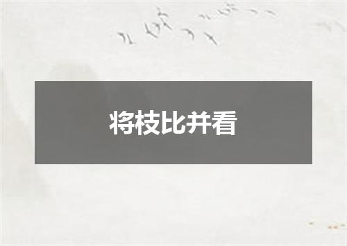 将枝比并看