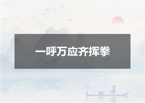 一呼万应齐挥拳