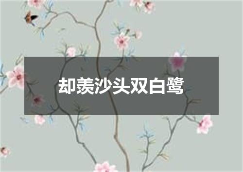 却羡沙头双白鹭