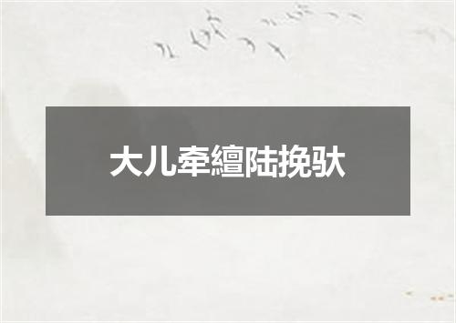 大儿牵繵陆挽驮