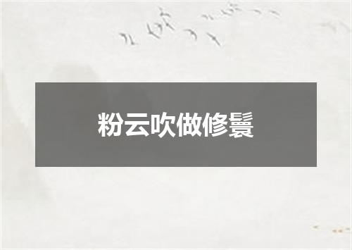 粉云吹做修鬟