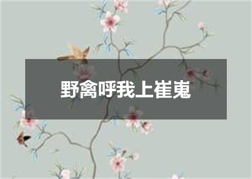 野禽呼我上崔嵬