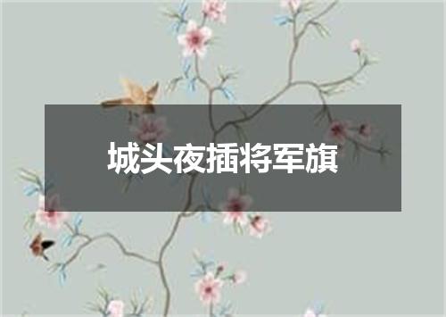 城头夜插将军旗