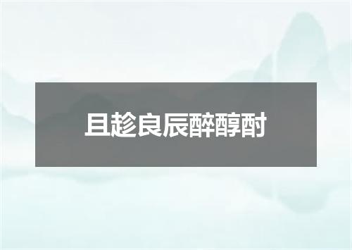 且趁良辰醉醇酎