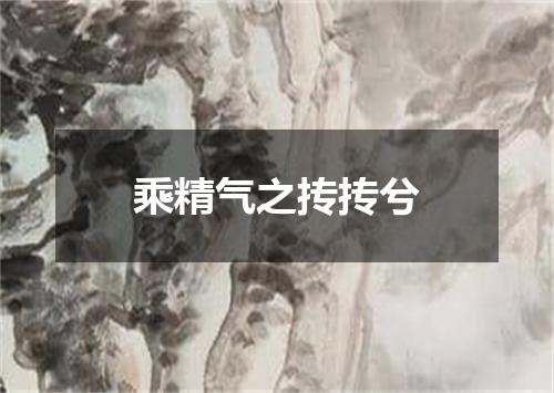 乘精气之抟抟兮