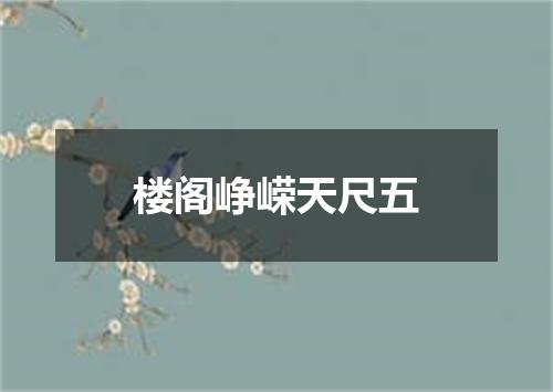 楼阁峥嵘天尺五