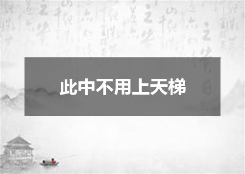 此中不用上天梯