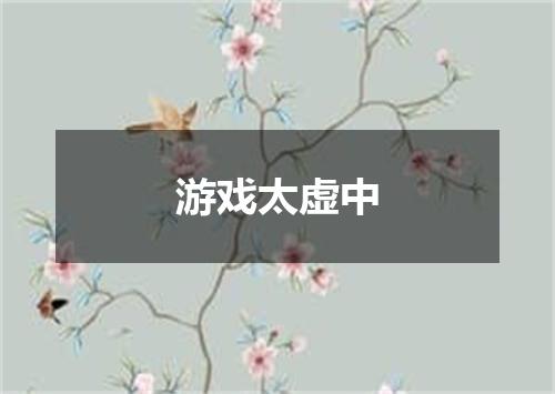 游戏太虚中