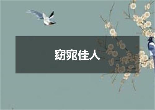 窈窕佳人
