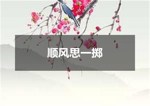 顺风思一掷