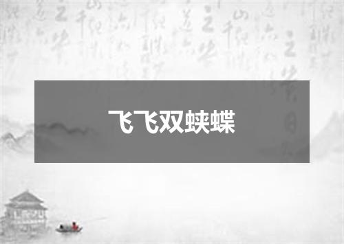 飞飞双蛱蝶