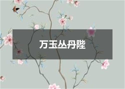 万玉丛丹陛